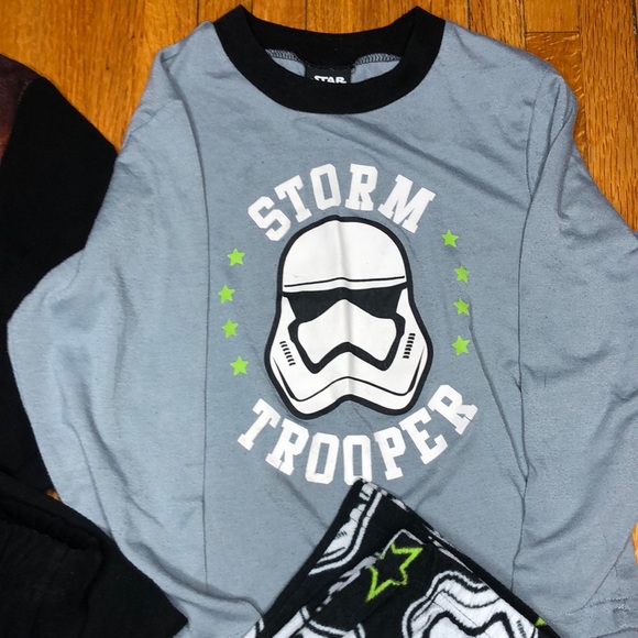 2 Sets Star Wars Long Sleeve & Pants Pajamas - Picture 3 of 7